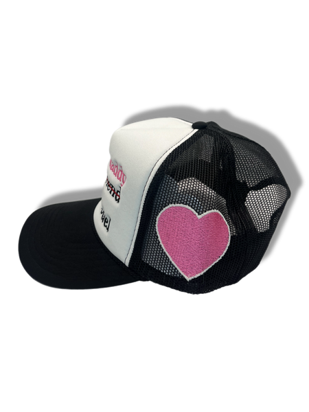 my baby daddy is a supermodel black and white hat